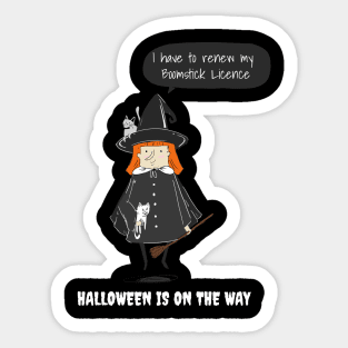 Halloween Witch Sticker